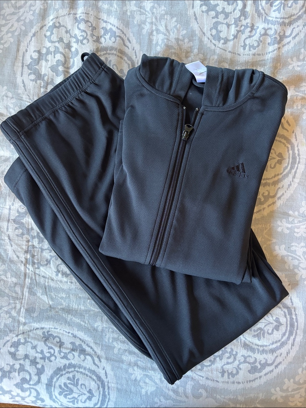 Adidas Women’s Black Zip Jacket and Jogger Pants / Tracksuit